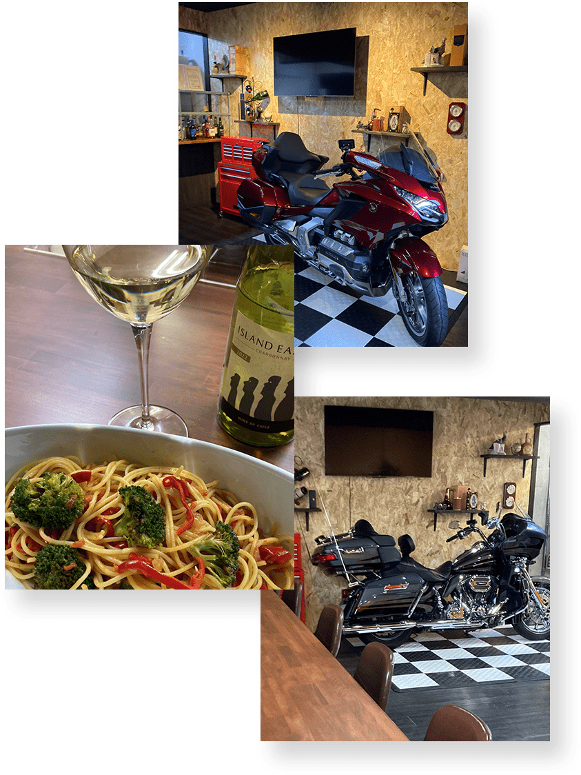 バイク・酒・店 写真